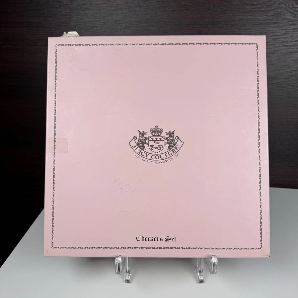 Vintage Juicy Couture Viva La Juicy Checkers Set - Read - Missing 2 Pink Pieces